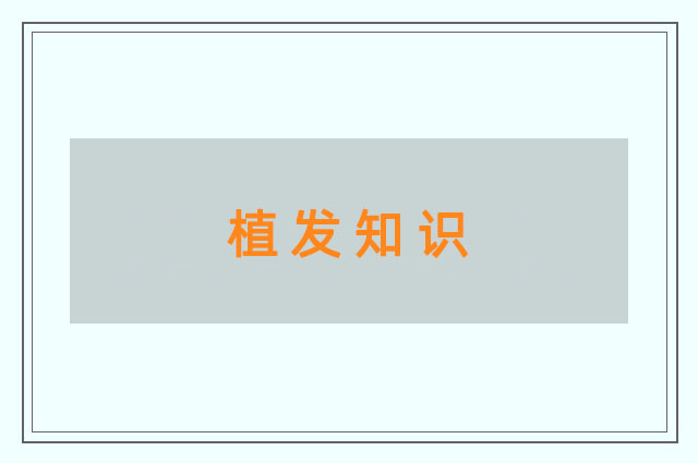 植發(fā)知識(shí)